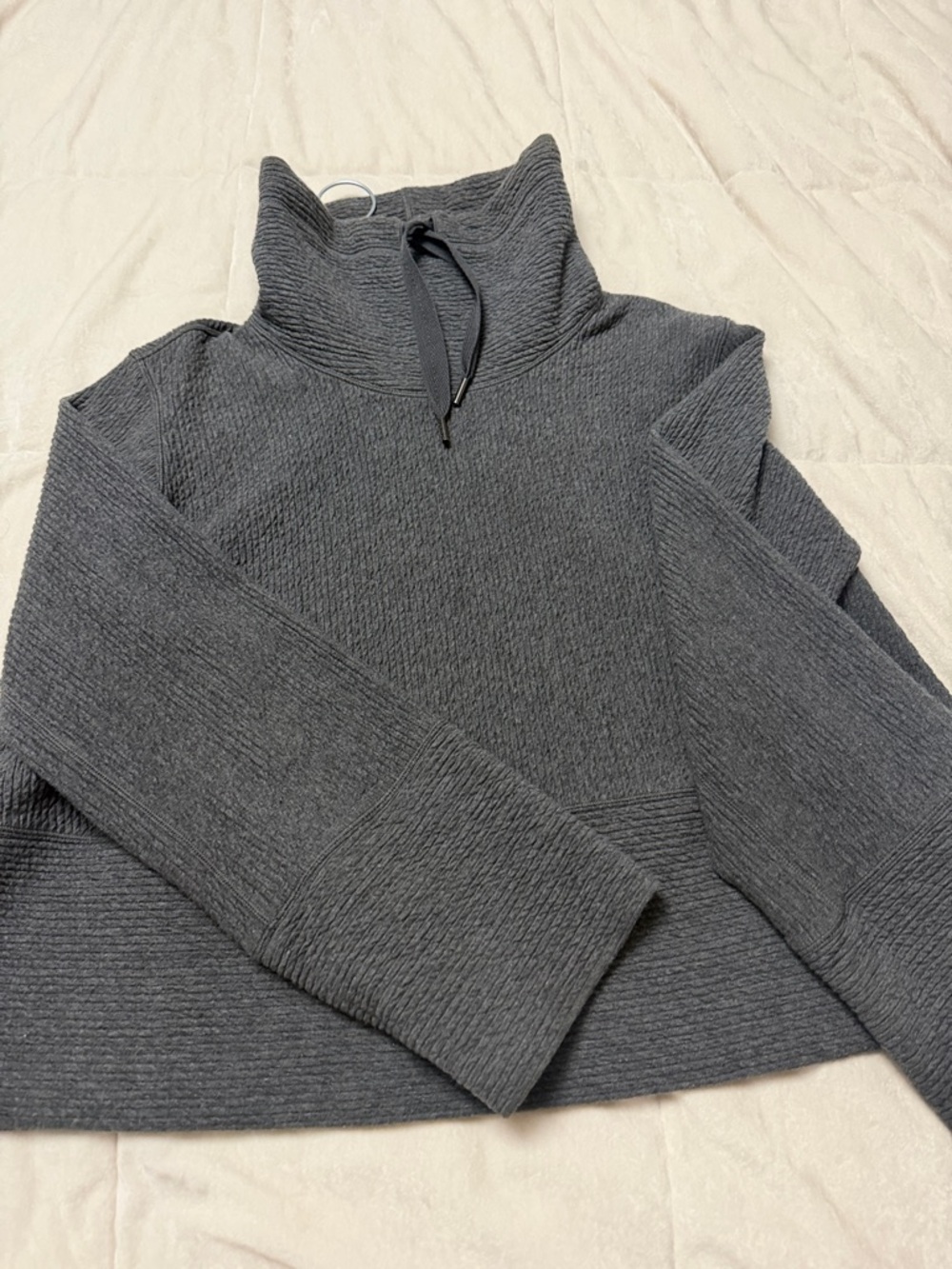 Women’s Lulu Charcoal Funnel Neck Sweater